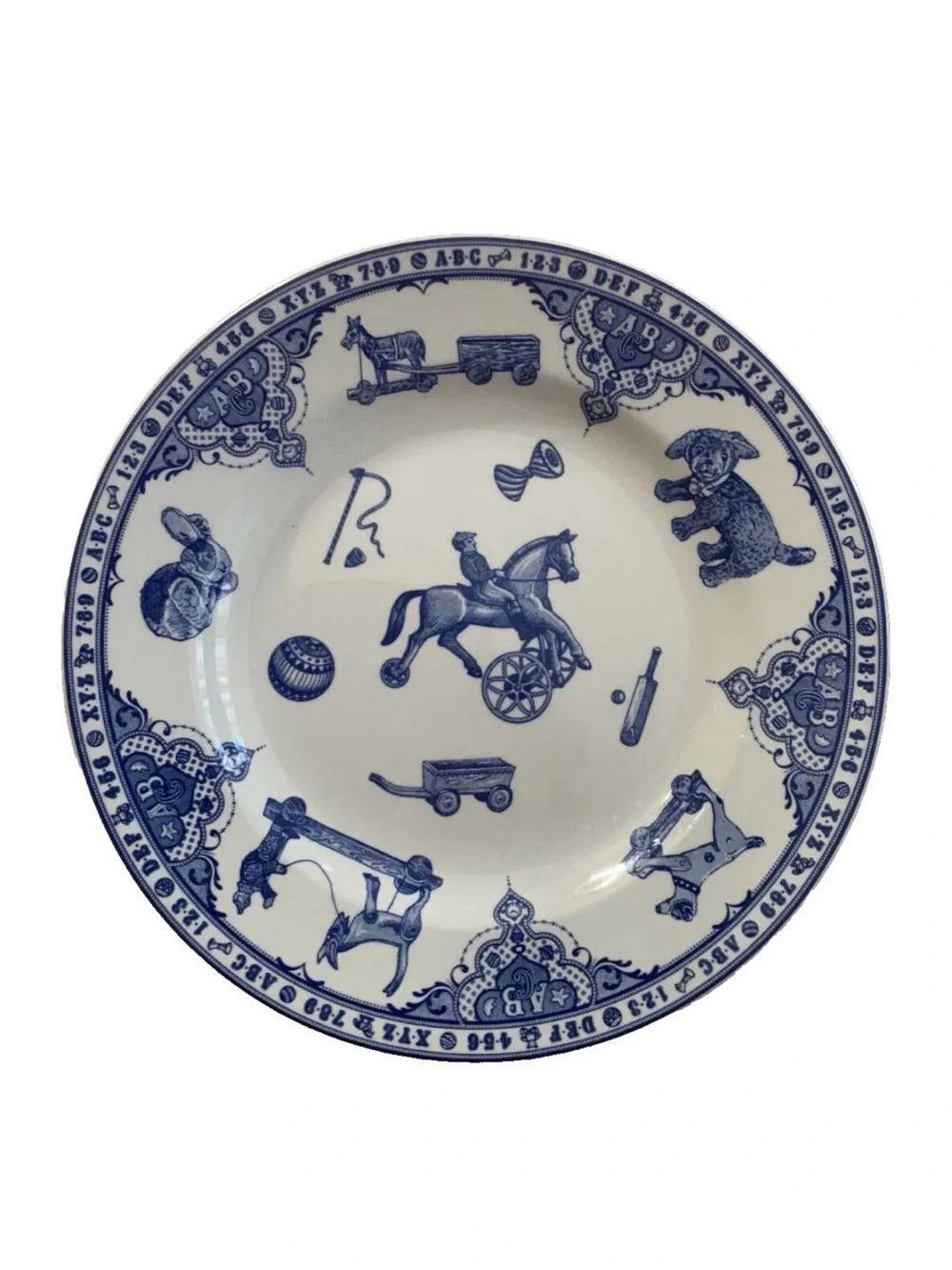 Spode Edwardian Childhood Blue & White Salad Plate